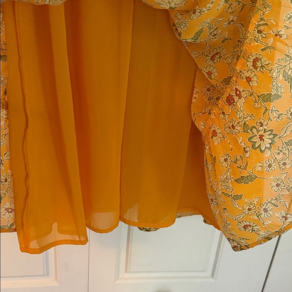 Jessica Simpson Floral Ruffle Sundress - Yellow - Picture 5 of 10